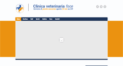 Desktop Screenshot of clinicaveterinariafoce.it